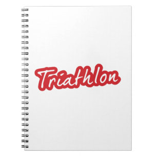 Caderno Espiral design de Triathlon legal