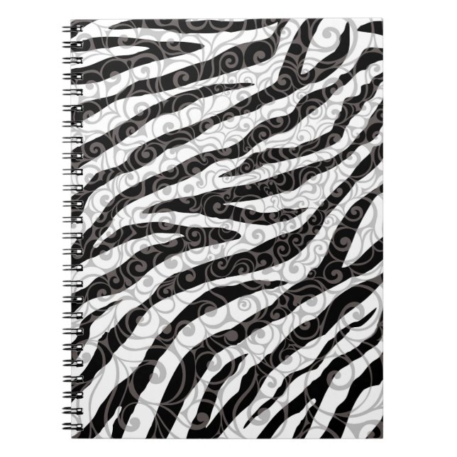 Caderno Espiral Design de Zebra Suave (Frente)