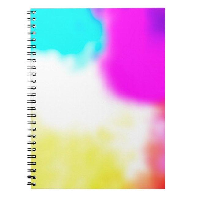 Caderno Espiral design digital blur de textura de fundo (Frente)