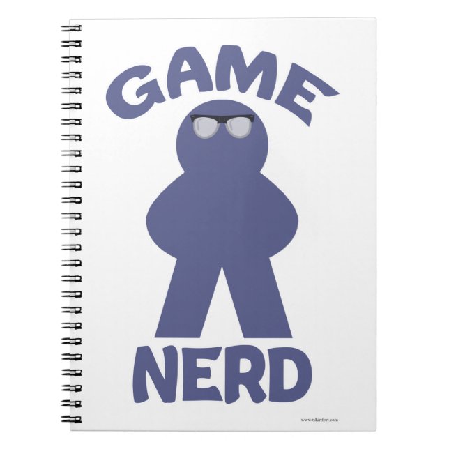 Caderno Espiral Design Divertido para Nerd de jogos de Conselho (Frente)