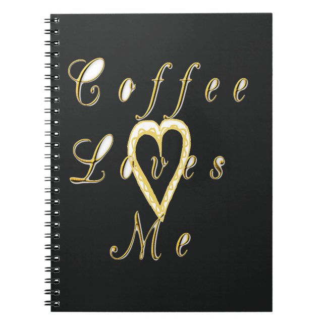 Caderno Espiral Design do café cremoso (Frente)
