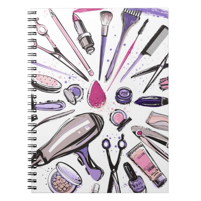 Caderno Espiral Design do círculo da composição (Frente)