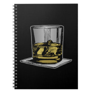 Caderno Espiral Design do cocktail e do guardanapo