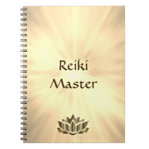 Caderno Espiral Design do mestre de Reiki