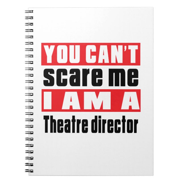Caderno Espiral Design do susto do diretor do teatro (Frente)