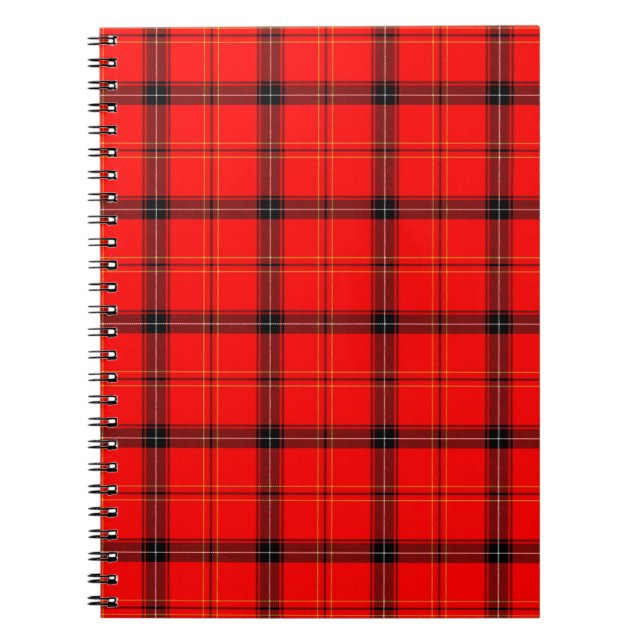 Caderno Espiral Design do Tartan (Frente)