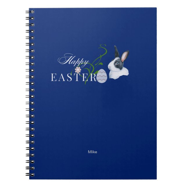 Caderno Espiral Design felz pascoa (Frente)