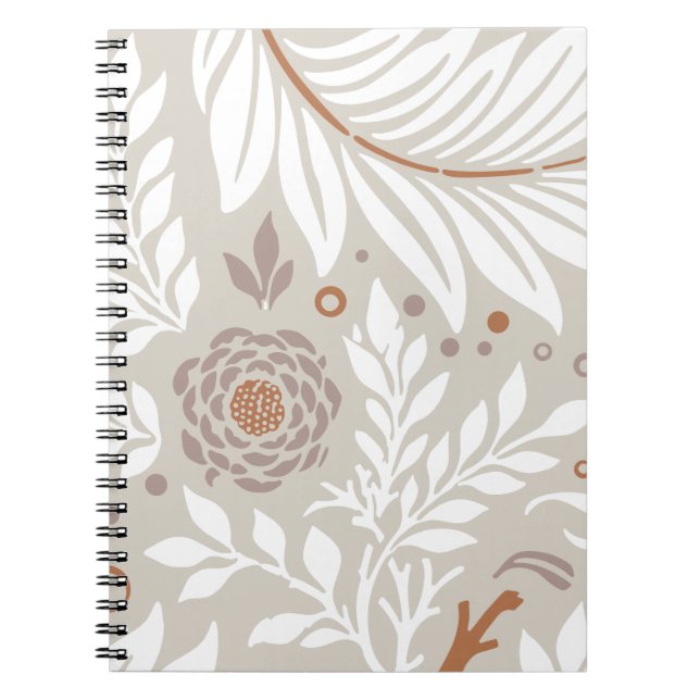 Caderno Espiral Design floral 25 (Frente)