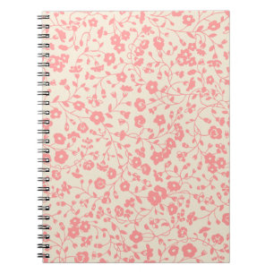 Caderno Espiral Design Floral Trepadeiras Rosa