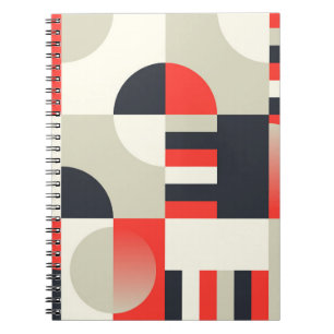 Caderno Espiral Design geométrica da Vintage: backgroun da forma a