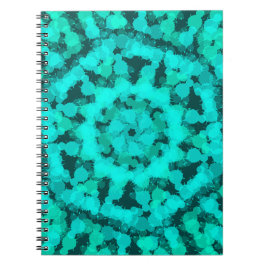 Caderno Espiral Design geométrica verde-hormonal