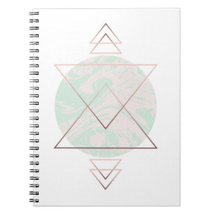 Caderno Espiral Design geométrico da arte abstracta