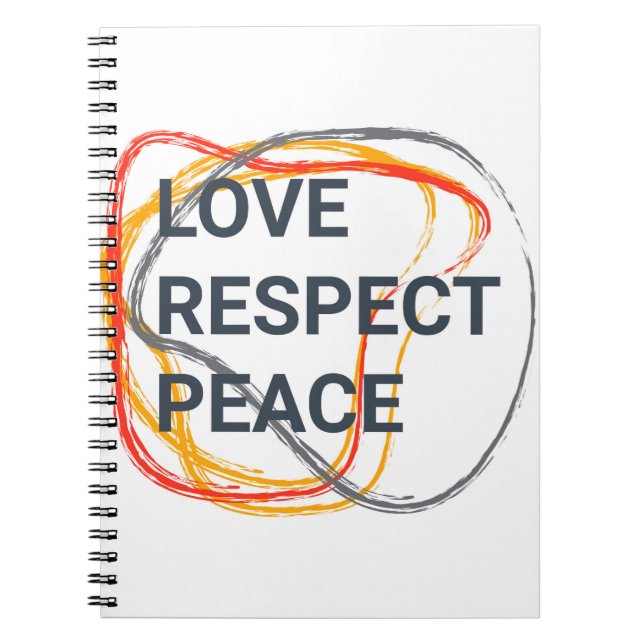 Caderno Espiral Design gráfico urbano legal, moderno de um ditado (Frente)