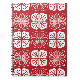 Caderno Espiral Design indonésio Batik Kawung Gurda