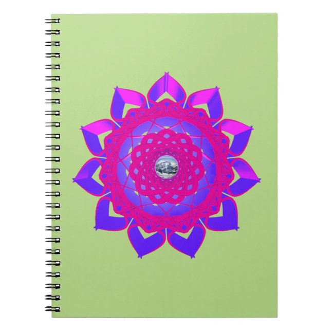 Caderno Espiral Design Místico exclusivo (Frente)