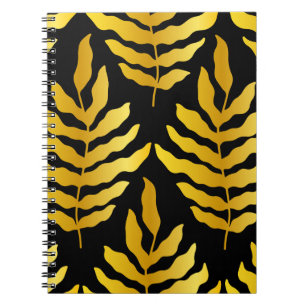 Caderno Espiral Design moderno com folhas. Folhas tropicais de our