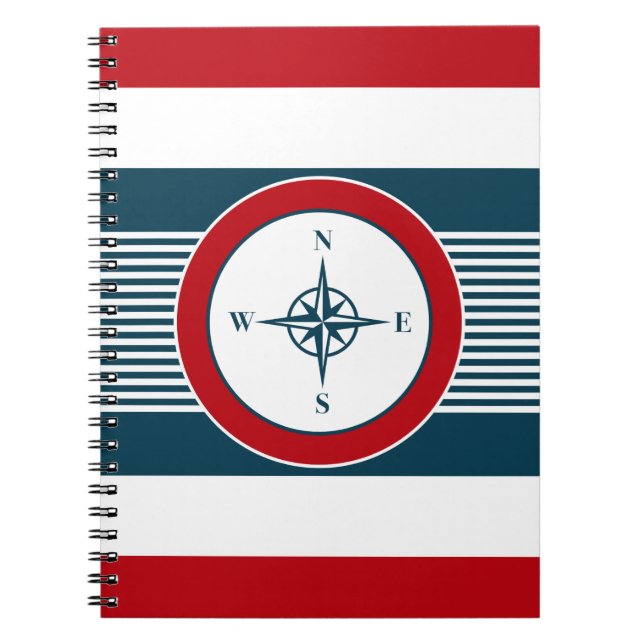 Caderno Espiral Design náutico (Frente)