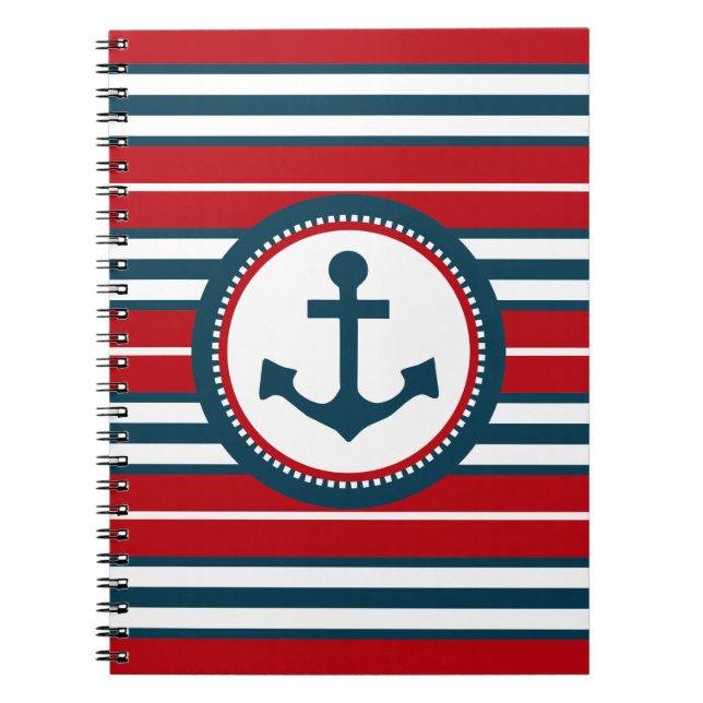 Caderno Espiral Design náutico (Frente)
