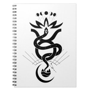 Caderno Espiral Design original para impressão Cobra de 2025, Taur