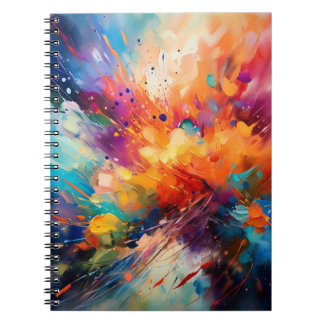 Caderno Espiral design para notebook abstrato
