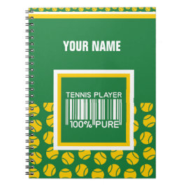 Caderno Espiral Design Personalizado para tenistas, treinadores...
