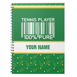 Caderno Espiral Design Personalizado para tenistas, treinadores...