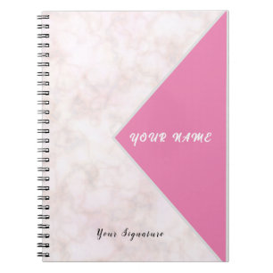 Caderno Espiral Design Popular Mármore Branco