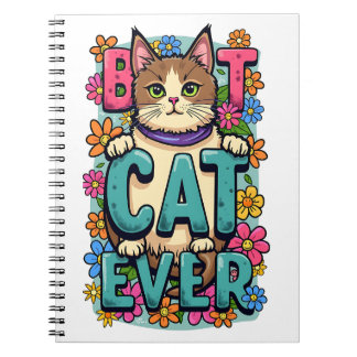 Caderno Espiral Design Puramente Encantador para amantes de gatos