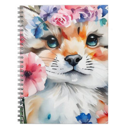 Caderno Espiral Design retrô vintage fofo para crianças 