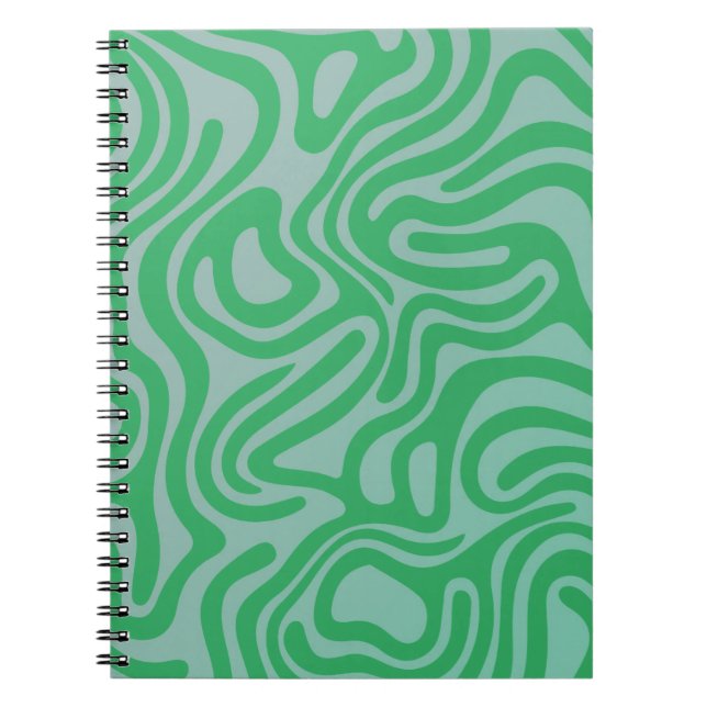 Caderno Espiral Design simple et élégant Carnet spiral abstrait (Frente)