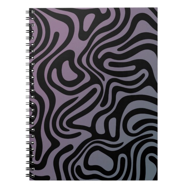 Caderno Espiral Design simple et élégant Carnet spiral abstrait (Frente)