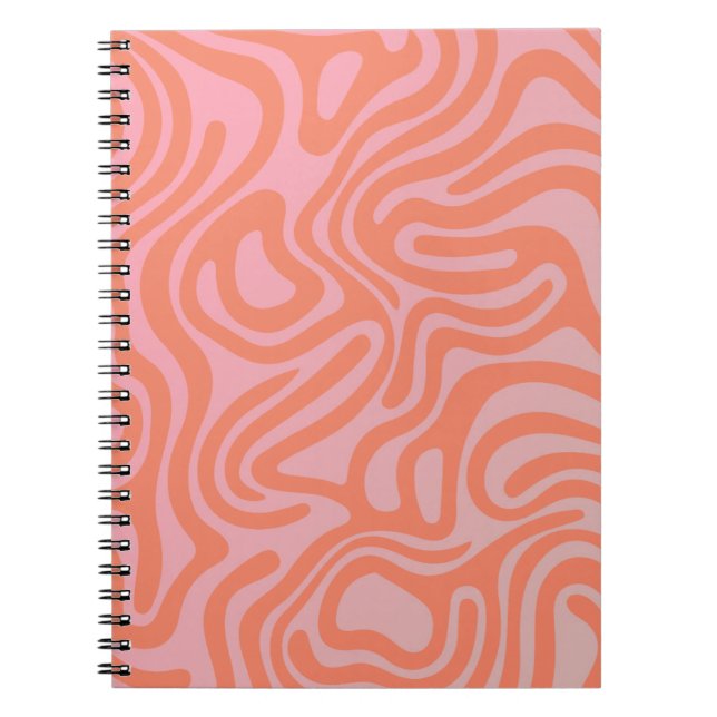 Caderno Espiral Design simple et élégant Carnet spiral abstrait (Frente)