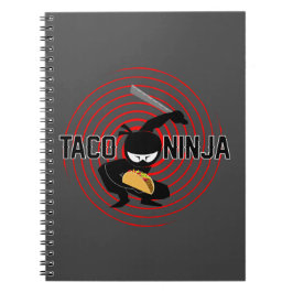 Caderno Espiral Design Taco Ninja - Notebook Fotográfico Espiral