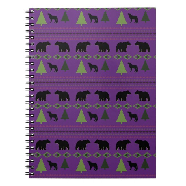 Caderno Espiral Designs nativos americanos (Frente)