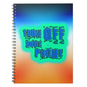 Caderno Espiral Desligue o telefone