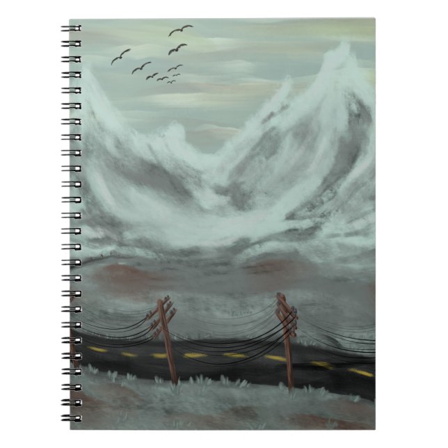 Caderno Espiral Desolar estrada (Frente)