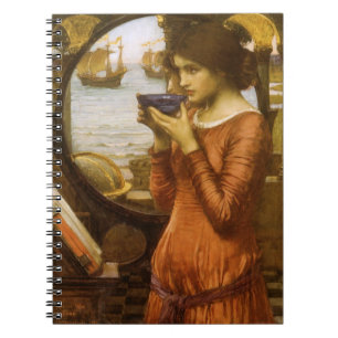 Caderno Espiral Destino pelo Waterhouse de JW, arte do Victorian