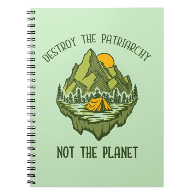 Caderno Espiral Destruir A Patriarquia Não O Planeta (Frente)