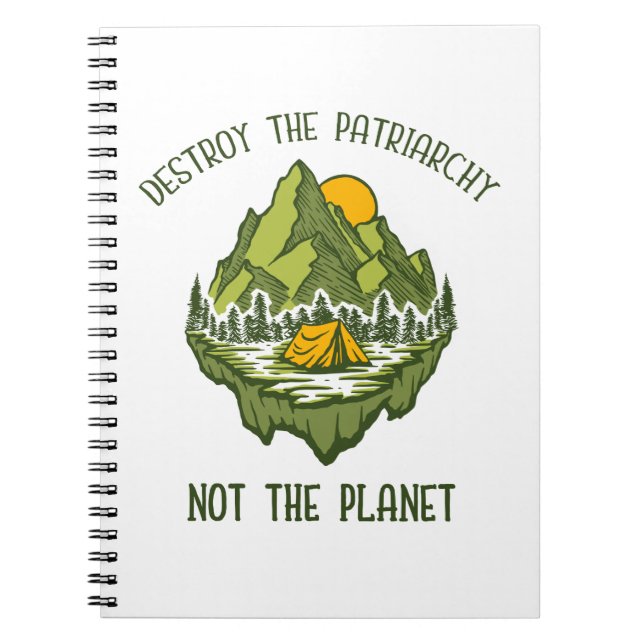 Caderno Espiral Destruir A Patriarquia Não O Planeta (Frente)