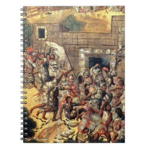 Caderno Espiral Detalhe da tentativa de puxar para baixo o facin