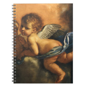 Caderno Espiral Detalhe de anjo, Santos Padroeiros de Modena por G