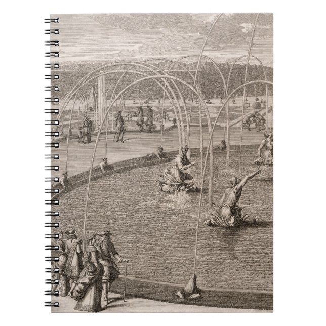 Caderno Espiral Detalhe de fonte de Diana e de Apollo em Versaill (Frente)