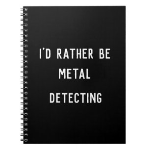Caderno Espiral DETECÇÃO DE METAIS Eu PREFERENCIALMENTE Foto Espir