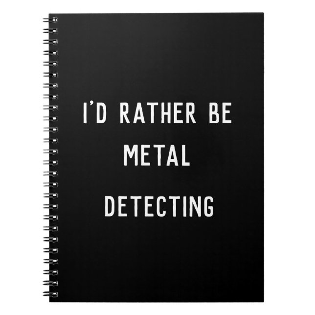Caderno Espiral DETECÇÃO DE METAIS Eu PREFERENCIALMENTE Foto Espir (Frente)