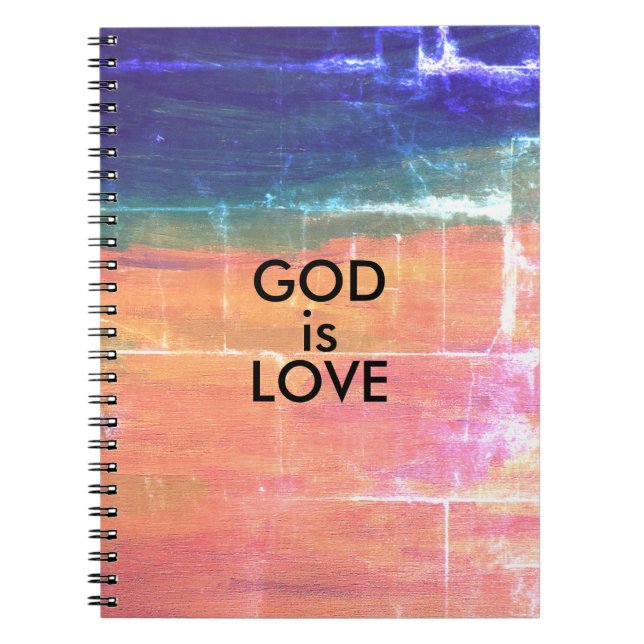 Caderno Espiral Deus é Amor  (Frente)