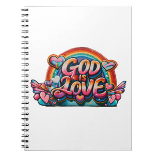 Caderno Espiral Deus é amor