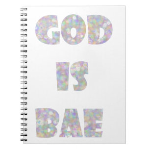 Caderno Espiral deus é bae