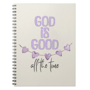 Caderno Espiral Deus É Bom O Tempo Todo