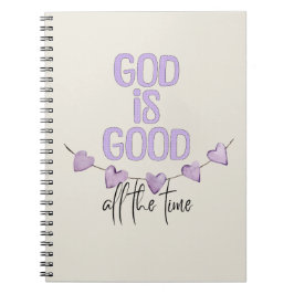 Caderno Espiral Deus é bom o tempo todo