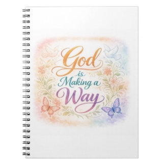Caderno Espiral Deus está fazendo um caminho